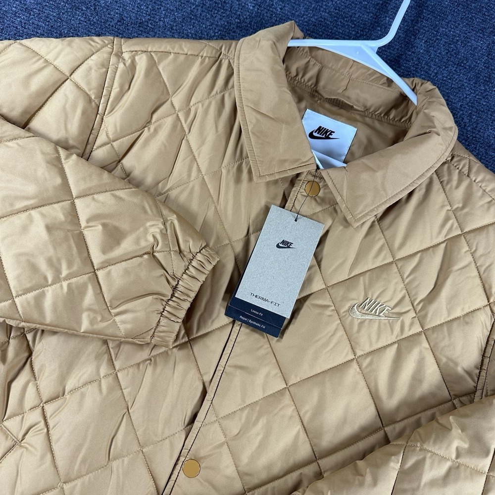 Nike Club Lightweight Quilted Therma-FIT Insulated Jacket Mens Sz S (FZ0634 224)